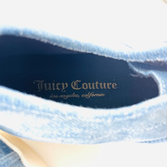 NWOT Juicy Couture Size 9 Y2K Blue and White Casual Sneakers - Picture 8 of 8